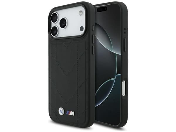 Kotelo BMW M tikattu logo MagSafe Apple iPhone 17 Pro Maxille musta