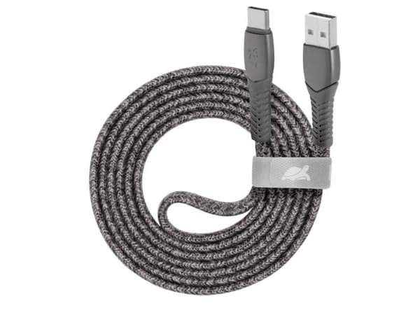 Rivacase PS 6102 GR12, 1,2 m, USB C, USB A, USB 2.0, 0,48 Gbit/s, Grå
