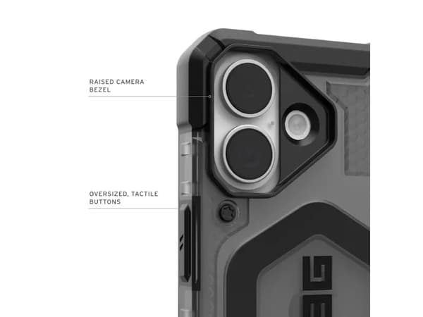 UAG - Pathfinder, iPhone 17, tuhkanpunainen, musta