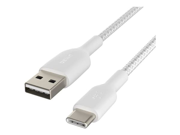 Belkin BoostCharge - USB-kabel - USB-C (hann) til USB (hann) - 2 m - hvit