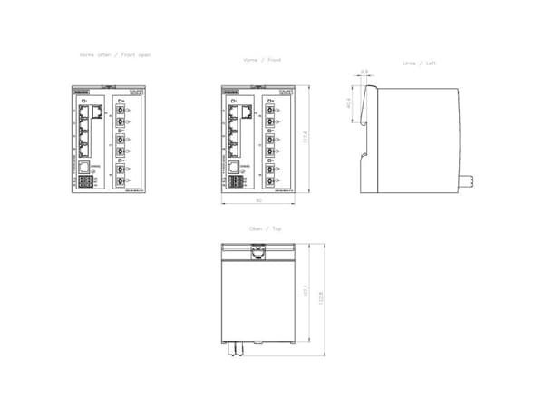 Siemens 6GK5205-3BF00-2TB2, hanterad