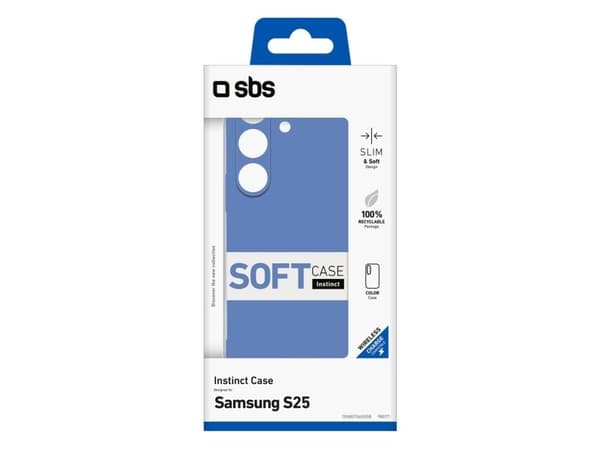 SBS Instinct-deksel for Samsung Galaxy S25 - blå