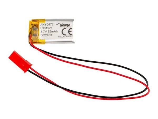 Akyga - Bakterier - 3,7V - Li-pol - 85 mAh (JST)