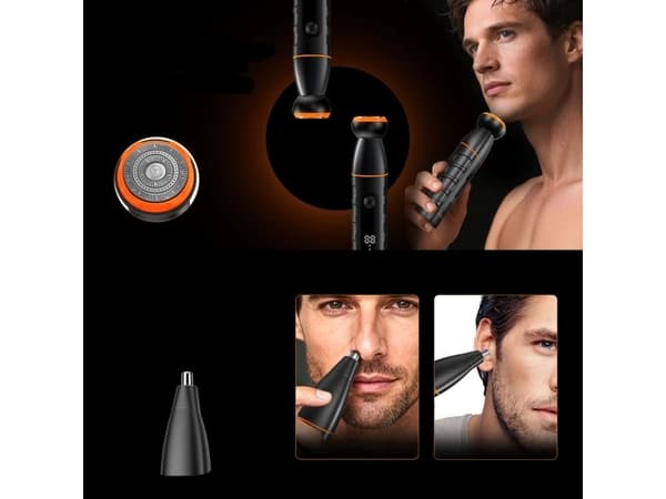 MAXGROOM LK-892 multifunctional trimmer with replaceable tips - black
