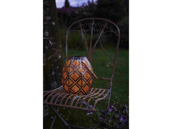 EGLO SOLCELLE bordlampe i sort og nød