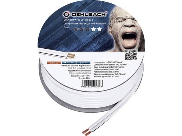 OEHLBACH SP-7 10m, 10 m, Vit