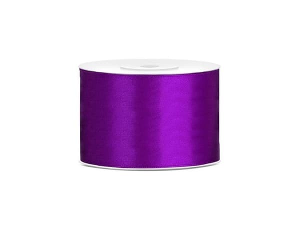 Lila satinband 50 mm