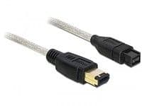 DeLOCK - IEEE 1394 kaapeli - FireWire 800 (han) til 6-PIN FireWire (han) - 3 m