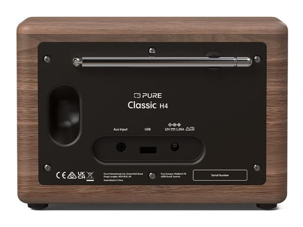 Pure Classic H4 - Ljudsystem - kaffe svart, valnöt