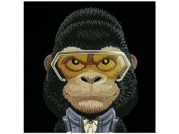 Nimmy Cool&Cute 2.0 Gorilla-deksel til iPhone 17 Pro Max - svart