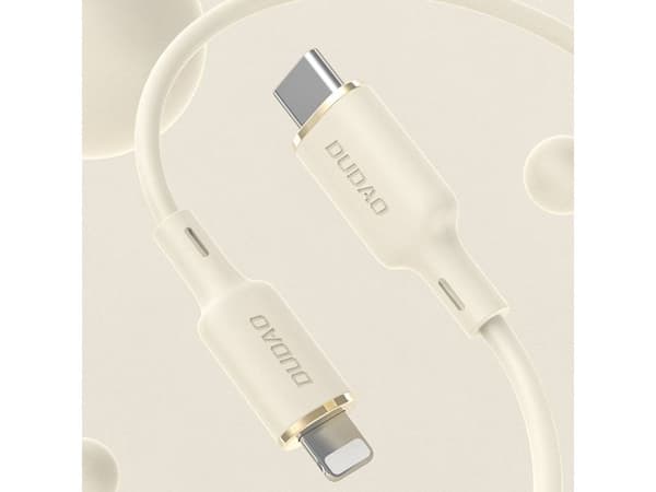 Dudao L7SCL USB-C - Lightning 30W 2m kabel - beige