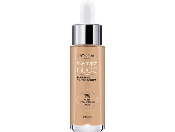 L'Oreal True Match Serum Nude Plumping Tinted Serum - 2-3 Light, 30ml