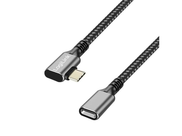 Kabel USB3.2 gen2 TypeC till USB-C/F, PD, 0,5 m