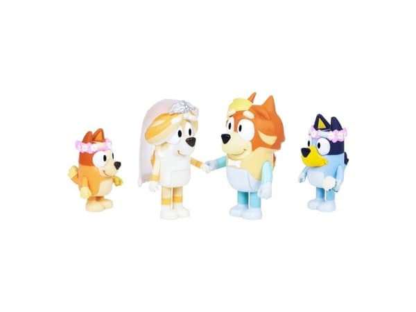Bluey Figurer 4-pack Bröllop