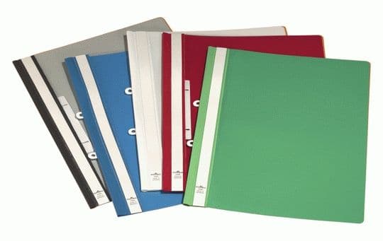 Durable Clear View Folder, Punainen, PVC-muovi, A4