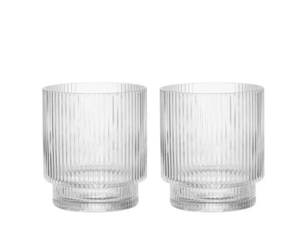 Drikkeglass rillede 31 cl 2-pk