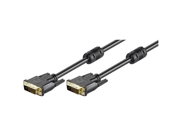Goobay 93109, 10 m, DVI-D, DVI-D, Hankjønn, Hankjønn, Sort