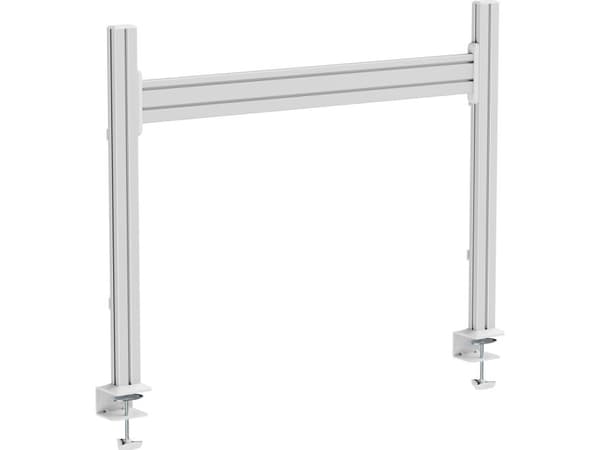 InLine slatwall bordsfäste, aluminiumpanel 1 m inkl. 2 stöd 0,86 m