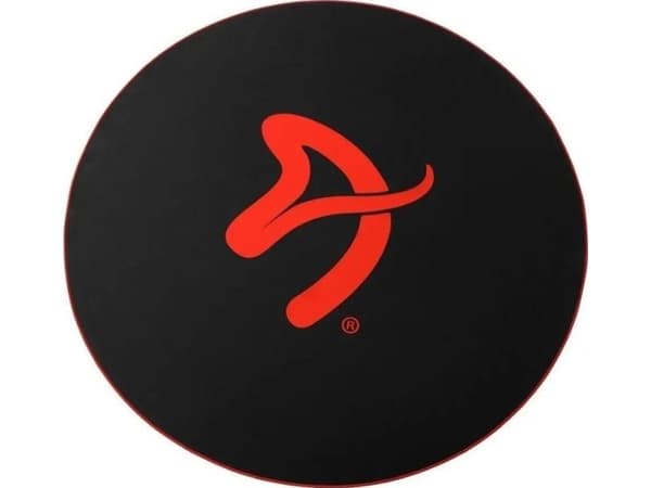 Arozzi Zona - Stolmatte for kontor - rund - 121 cm - rød