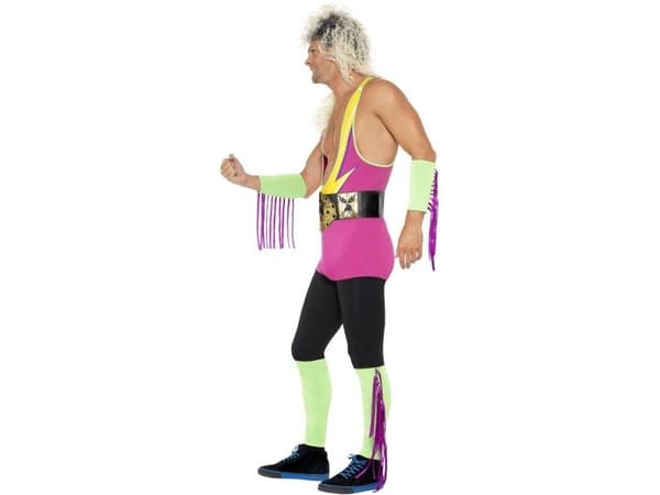 Retro wrestler-dräkt