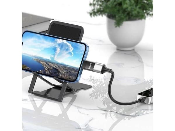 USB-adapter Hoco UA17 USB-A til Lightning, svart