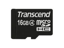 Transcend Standard MicroSDHC-kort 16 GB Class 4