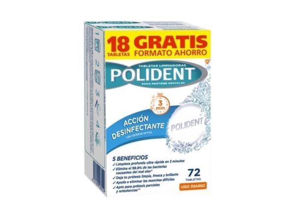 Polident Dental Cleansing Tablets Box 72 Count