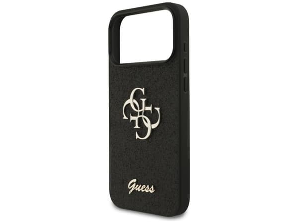 Guess Fixed Glitter Big 4G case for iPhone 17 Pro Max - black