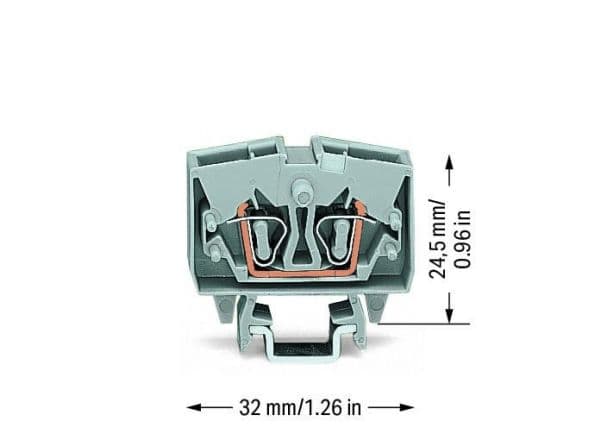 Wago 264-701, 6 mm, 32 mm, 24,5 mm, 800 V