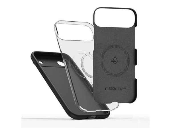 Tech-Protect silikon MagSafe-etui til iPhone 17 Air - svart