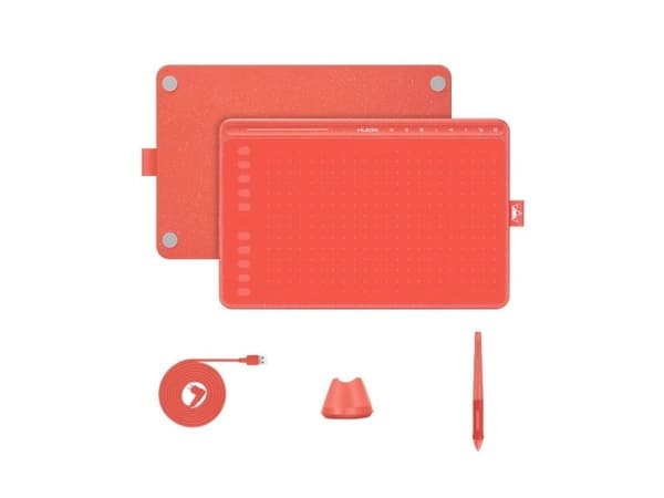 Grafikplatta Huion HS611 röd