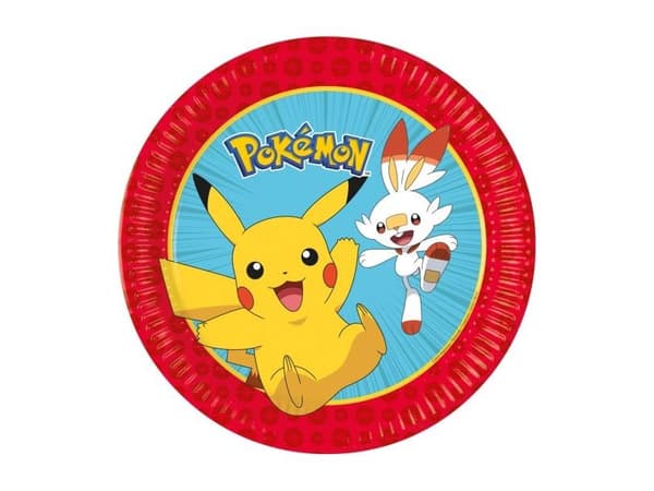 Pokemon papp tallerkener, 23 cm
