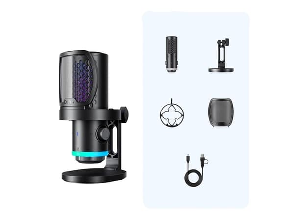 BOYA CastMic G40 gaming-mikrofon, kablet USB-C - sortera