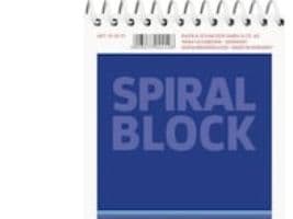 Notesblok, Brunnen Spiral A7, linjeret