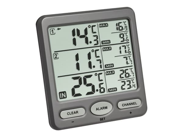 TFA Trio - Termometer - digital - grå