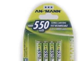 ANSMANN - Batteri 4 x AAA - NiMH - (oppladbart) - 550 mAh
