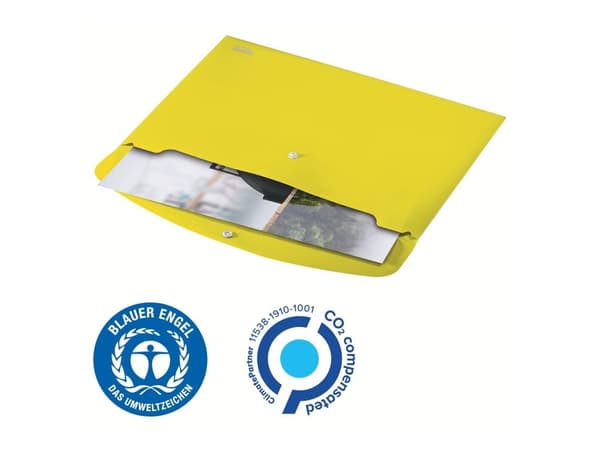 Dokumentmappe Leitz Recycle A4 PP gul - (10 stk.)