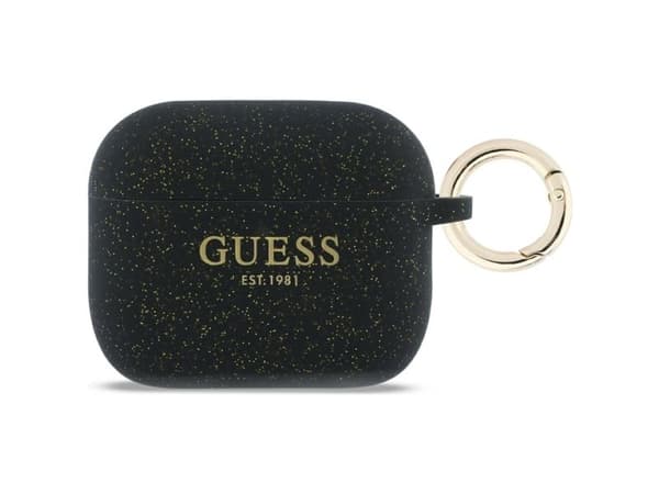Guess silikon glitter ringdeksel til AirPods Pro 3 - svart