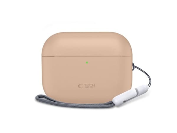 Tech-Protect silikonfodral till Apple AirPods Pro 3 caffe latte