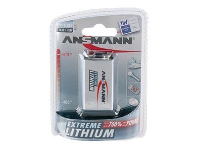 ANSMANN Extreme Lithium 9-V-Block - Batteri 9V - Li