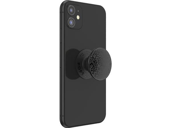 PopSockets PopGrip, Greb, Sort, Universel, 1 stk, 75 mm, 150 mm
