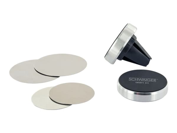 Schwaiger LHSET1 511 - Magnethållarset - svart, silver