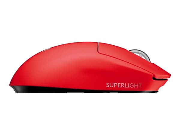 Logitech G 910-006785, Oikeakätinen, Optinen, Langaton RF, 25600 DPI, 1 ms, Punainen