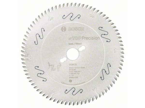 Bosch RUNDSAVKLINGE TOP PRECW 250X3,2X30MM 80T
