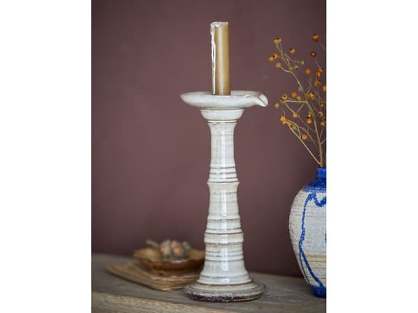 Bloomingville Creative Collection Rigby lysestake grå steingods