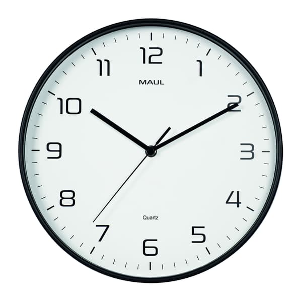 Wall clock, black MAULdrip Ø30 cm Wall clock, black MAULdrip Ø30 cm