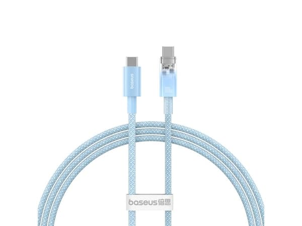 Baseus USB-C til USB-C kabel - 1 m - blå