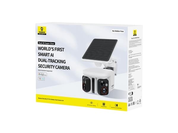 Baseus utomhus IP-kamera Baseus Security X1 Pro Dual Camera 3K, vit