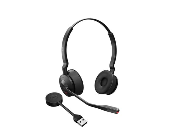 Jabra Engage 55 SE Stereo - Headset - på örat - DECT - trådlös - USB-A via DECT-adapter - UC-certifierad