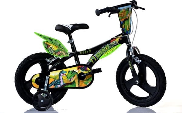 Cossack DINO 14" barncykel med stödhjul